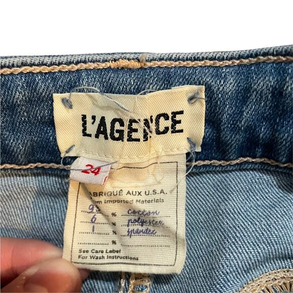 Womens L’AGENCE Margo Skinny Jeans 24 - Picture 3 of 4